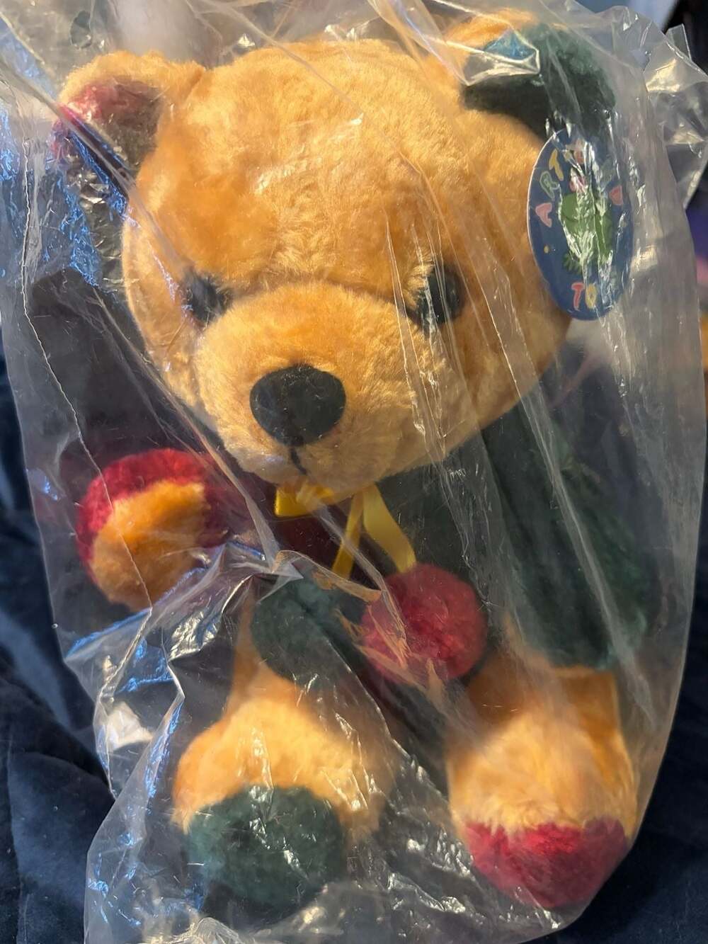Vintage Artland Toys Teddy Bear Plush New Old Stock Germany Original Bag